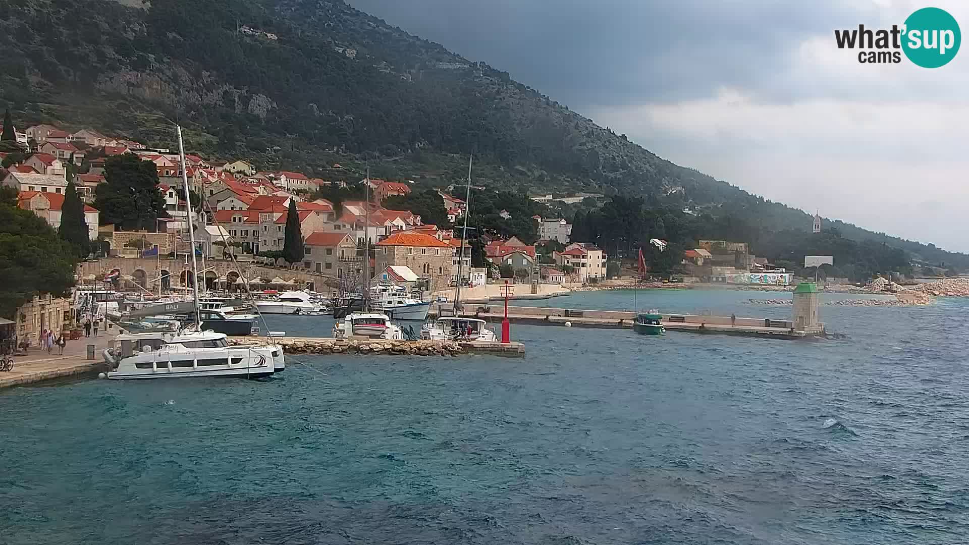 Webcam Bol Centre-Ville & Marina – Vue en direct depuis Bol, île de Brač