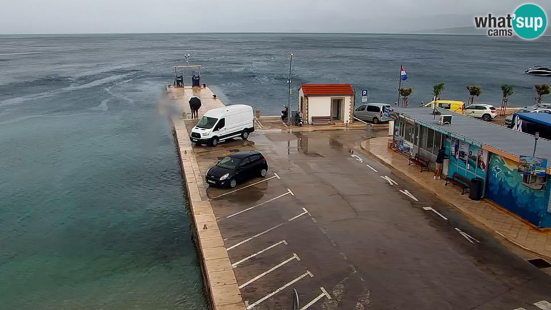 Spletna kamera Bol – Center mesta in marina v živo