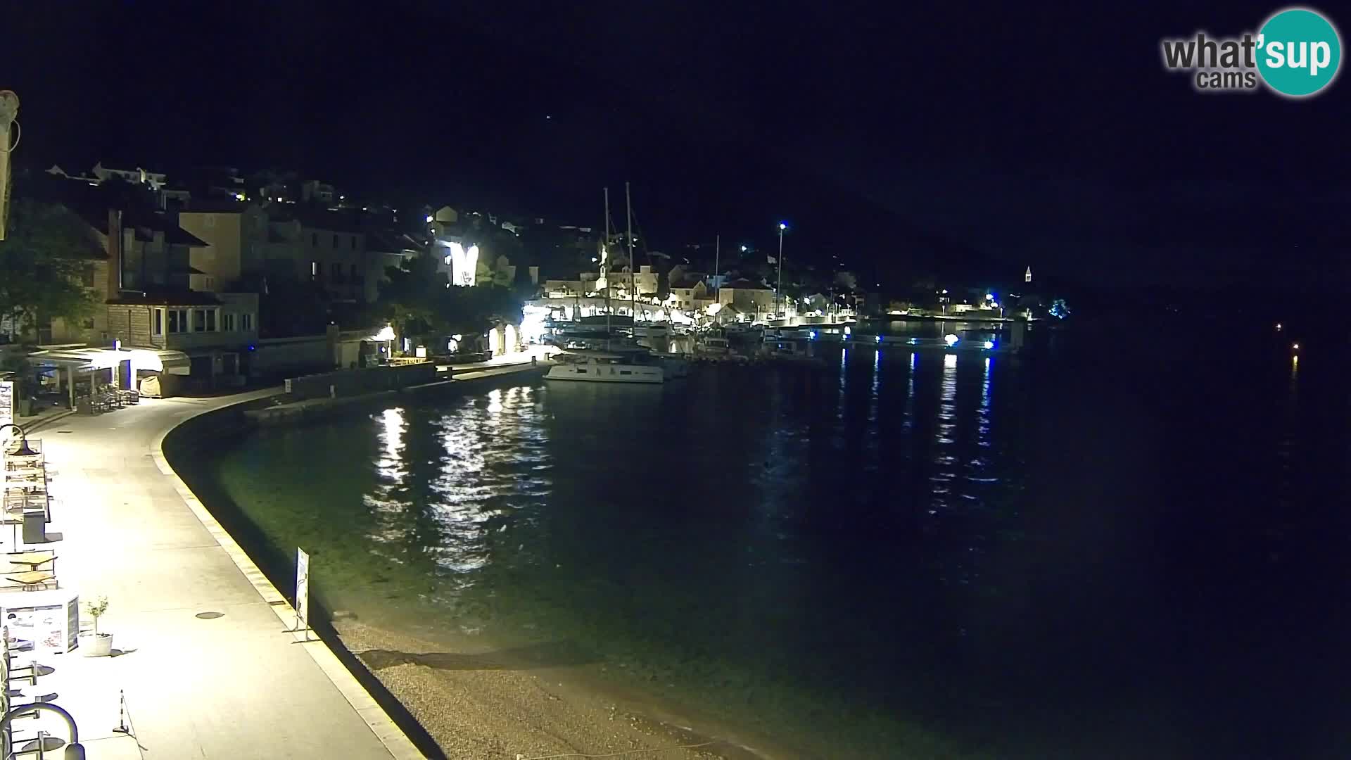 Webcam Bol Centre-Ville & Marina – Vue en direct depuis Bol, île de Brač