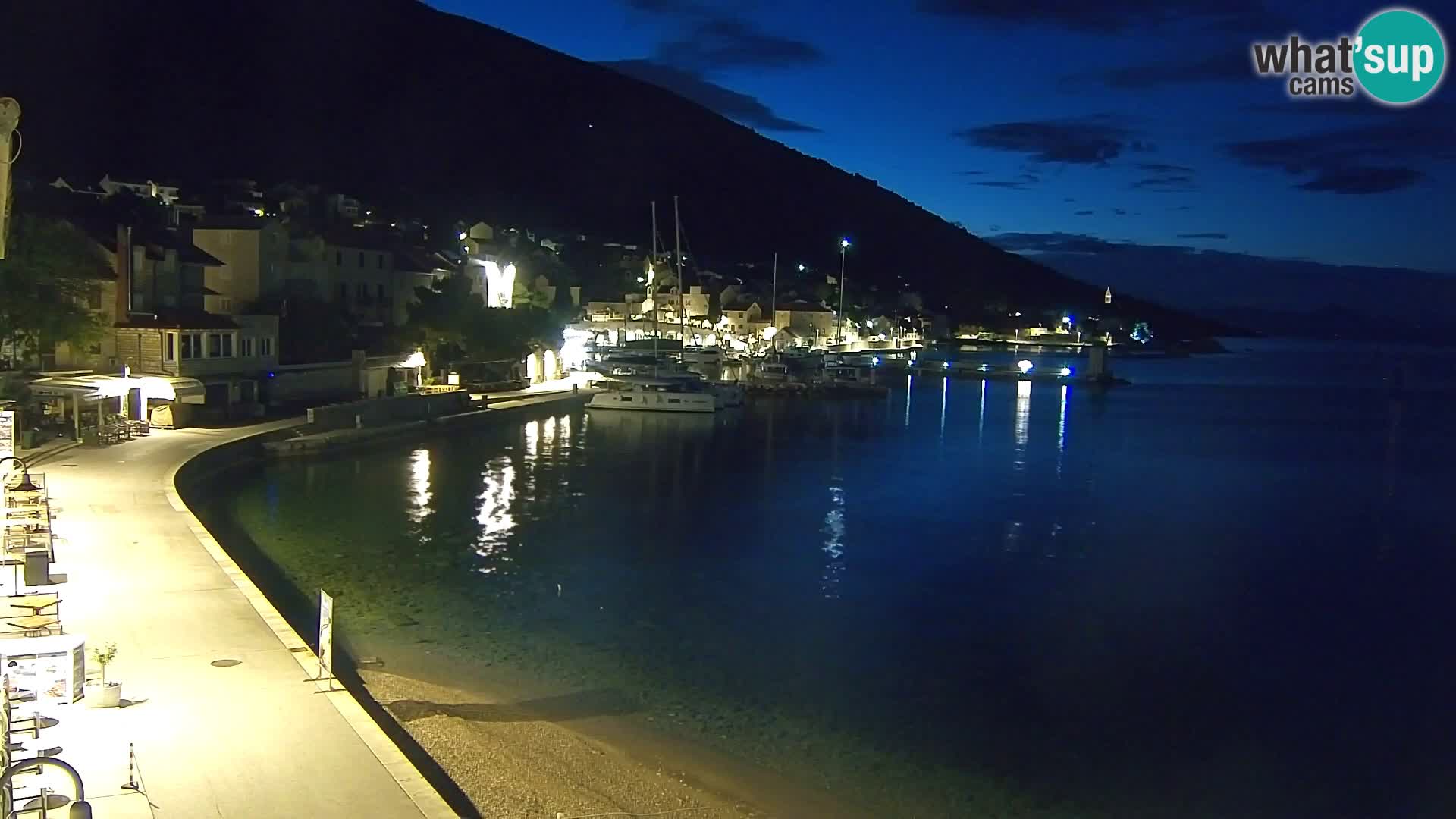 Webcam Bol centre-ville & marina – Vue en direct depuis Bol, île de Brač