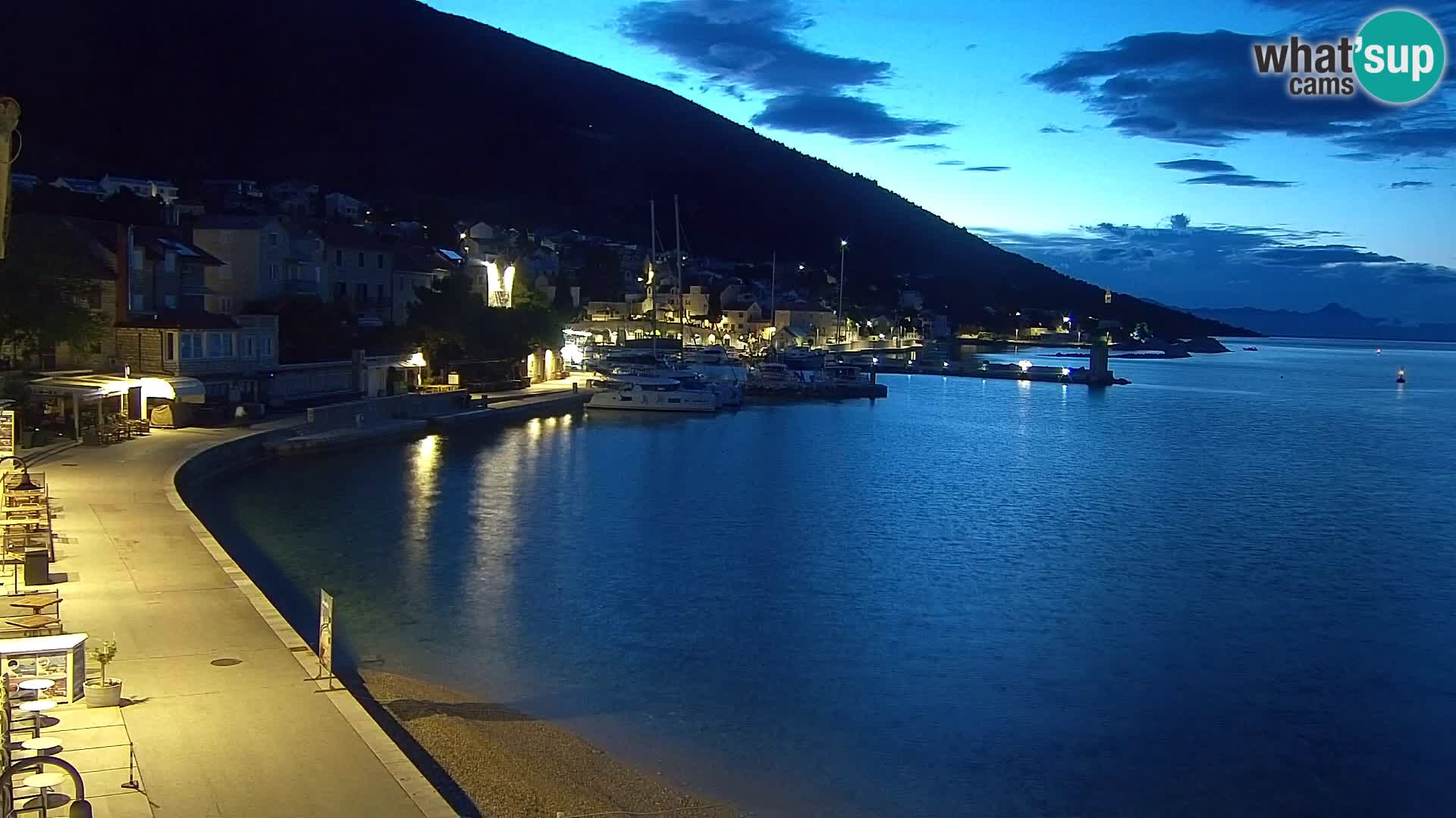 Webcam Bol Hafen & Ortszentrum – Liveblick aus Bol auf der Insel Brač