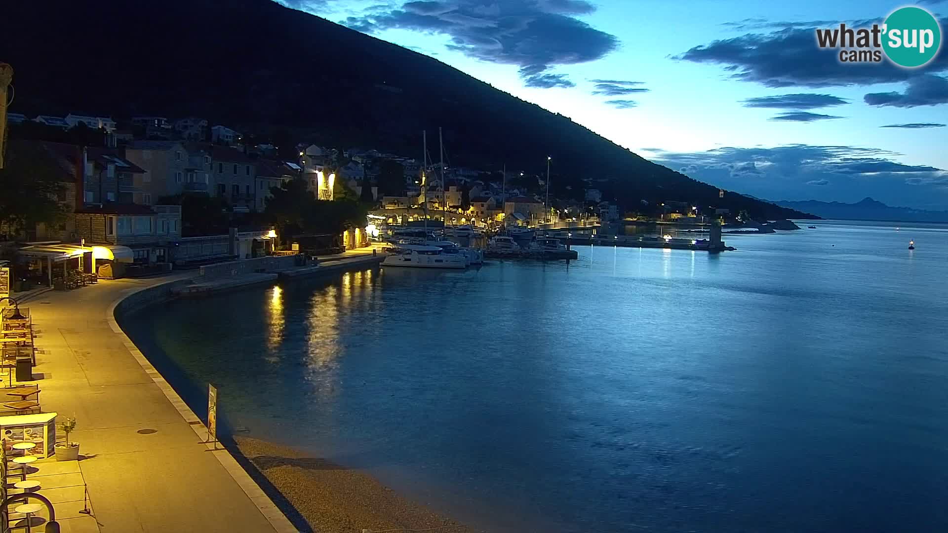 Webcam Bol Hafen & Ortszentrum – Liveblick aus Bol auf der Insel Brač