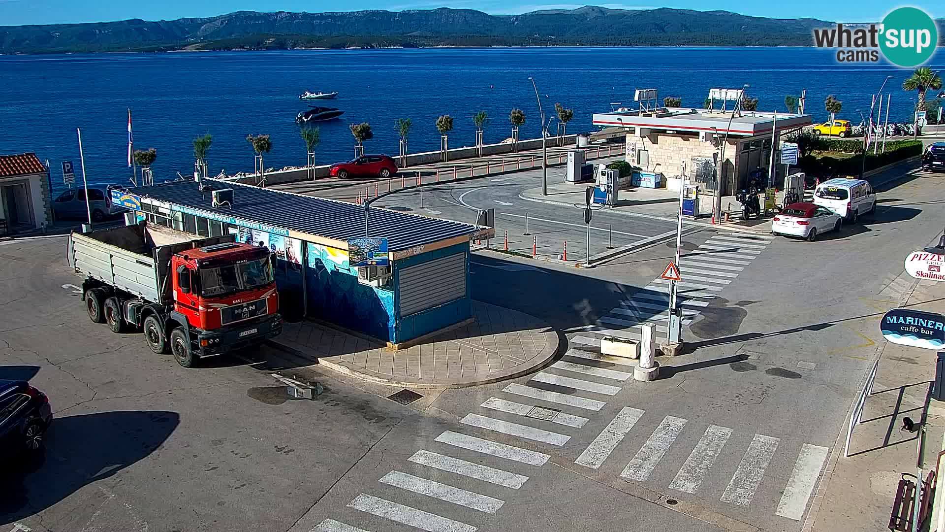 Webcam Bol centre-ville & marina – Vue en direct depuis Bol, île de Brač