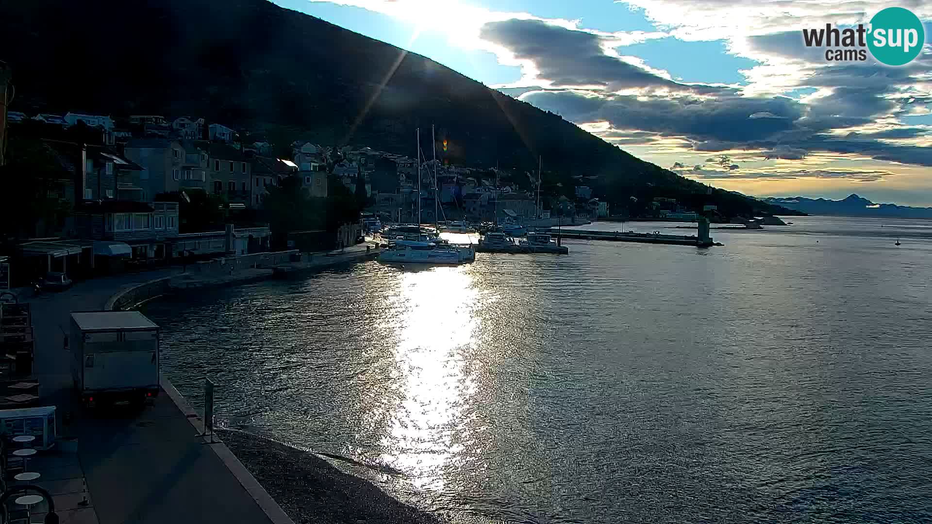 Webcam Bol centre-ville & marina – Vue en direct depuis Bol, île de Brač