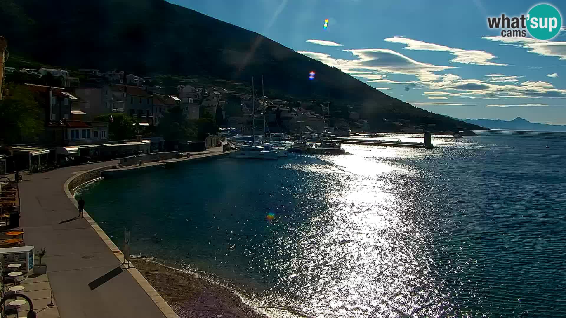 Webcam Bol Centre-Ville & Marina – Vue en direct depuis Bol, île de Brač