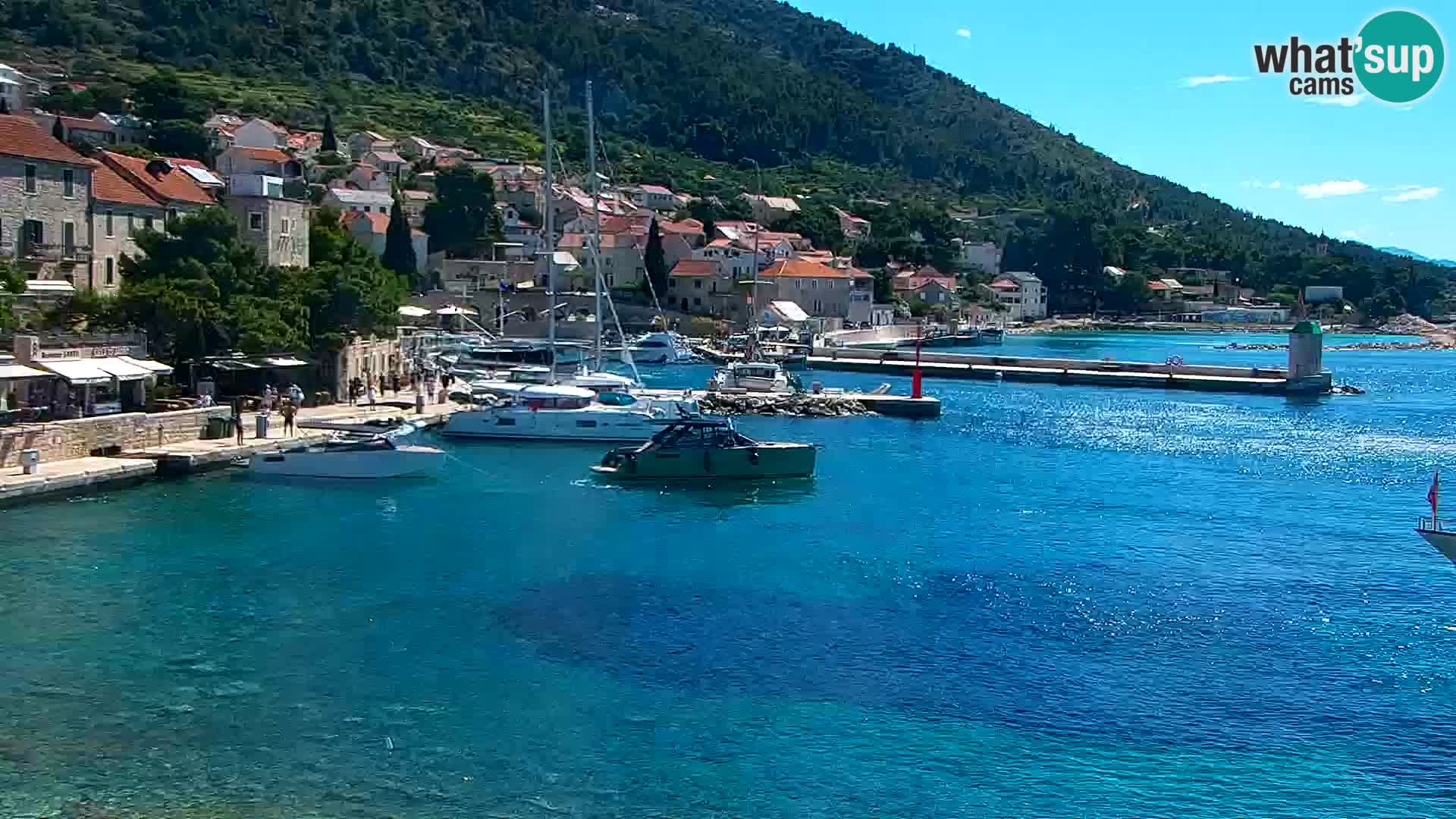 Webcam Bol Centre-Ville & Marina – Vue en direct depuis Bol, île de Brač