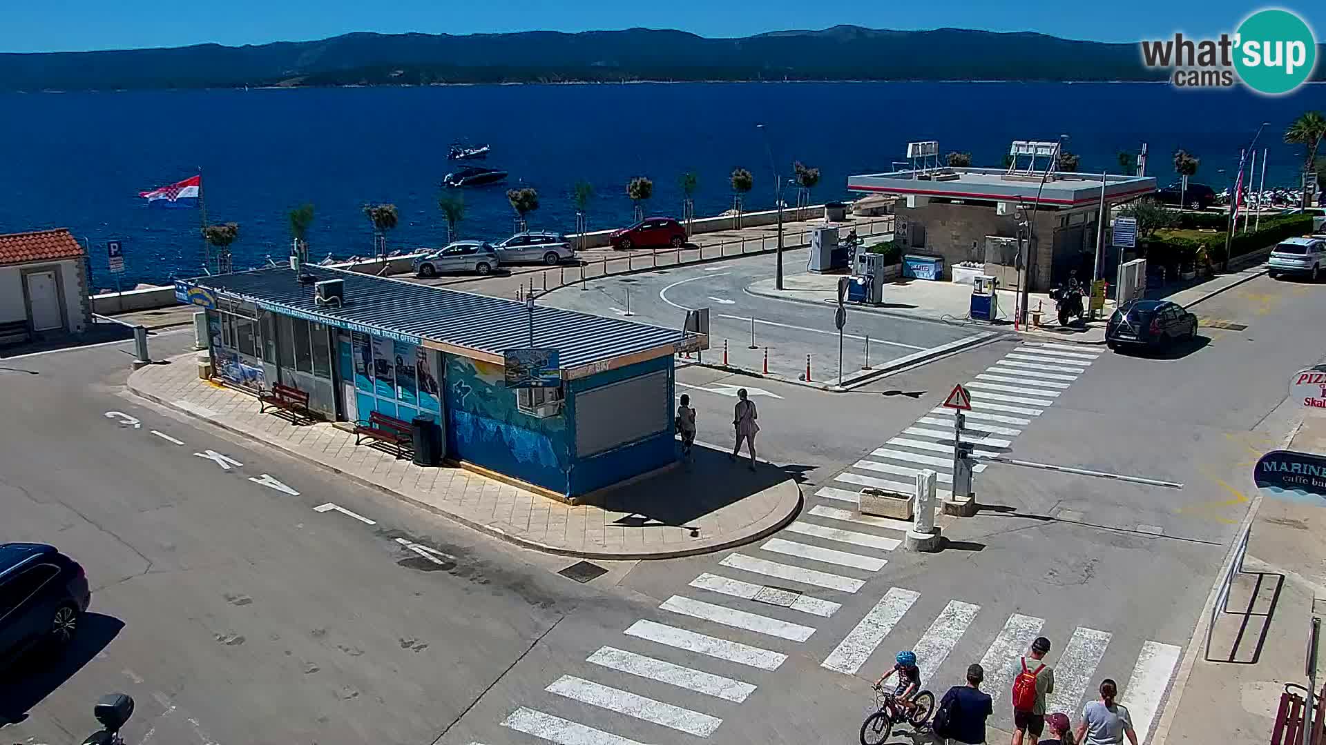 Webcam Bol Centre-Ville & Marina – Vue en direct depuis Bol, île de Brač
