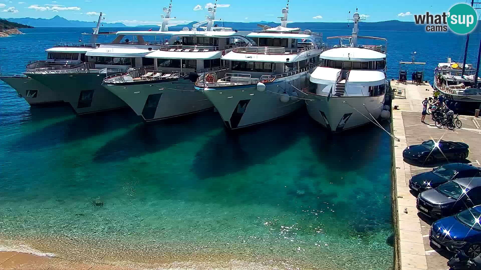 Webcam Bol centre-ville & marina – Vue en direct depuis Bol, île de Brač