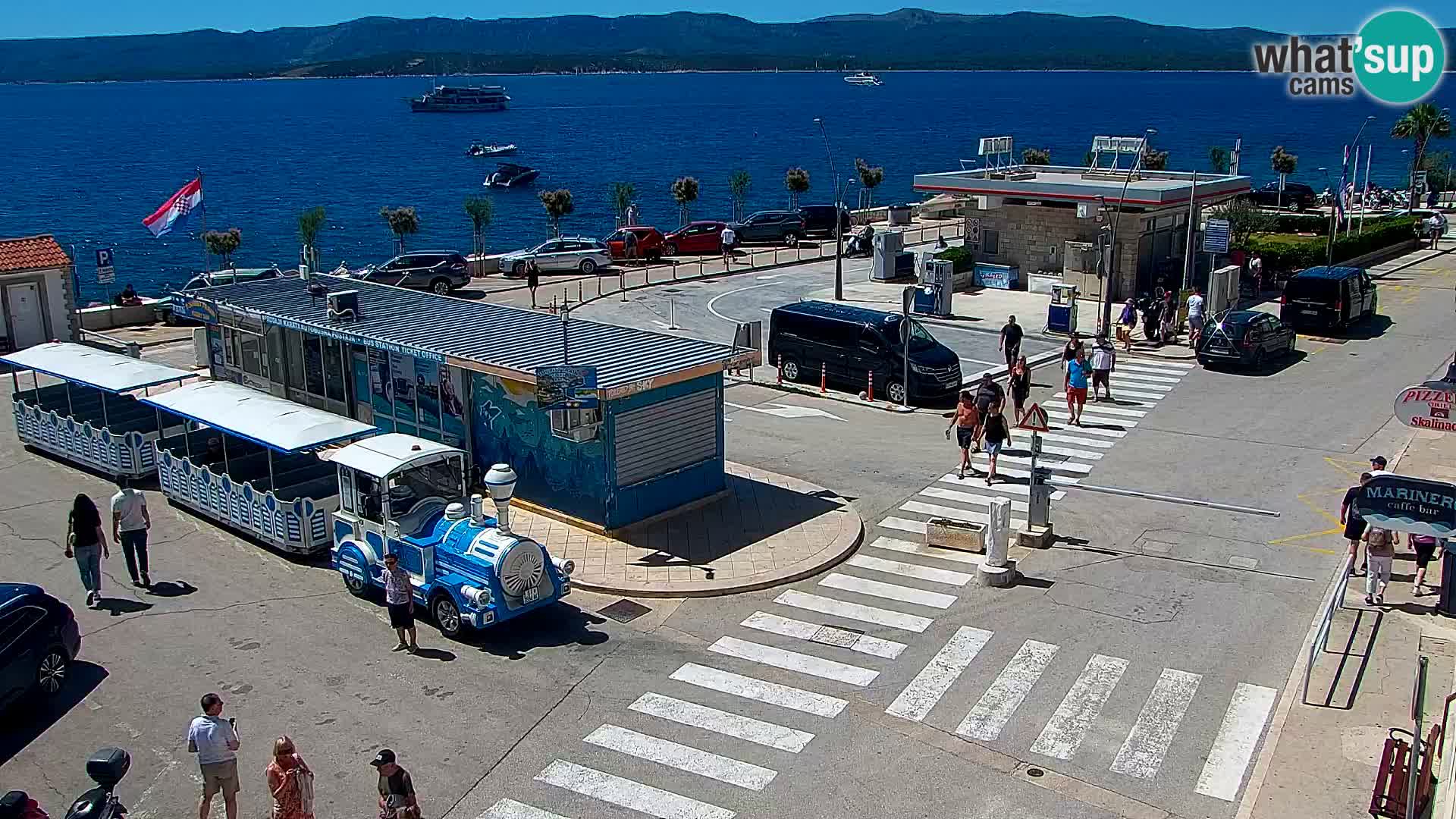 Webcam Bol centre-ville & marina – Vue en direct depuis Bol, île de Brač