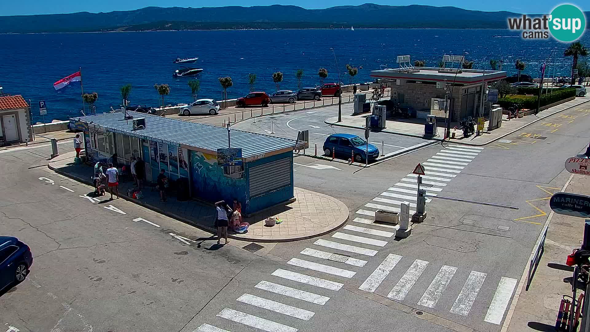 Webcam Bol Centre-Ville & Marina – Vue en direct depuis Bol, île de Brač