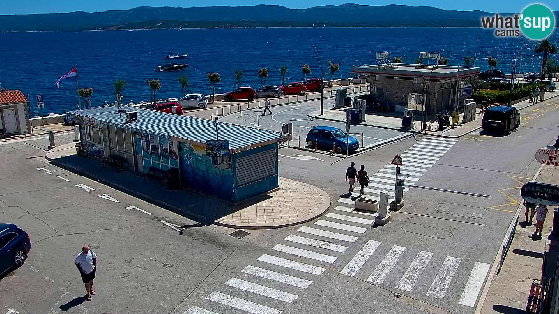 Webcam Bol Hafen & Ortszentrum – Liveblick aus Bol auf der Insel Brač