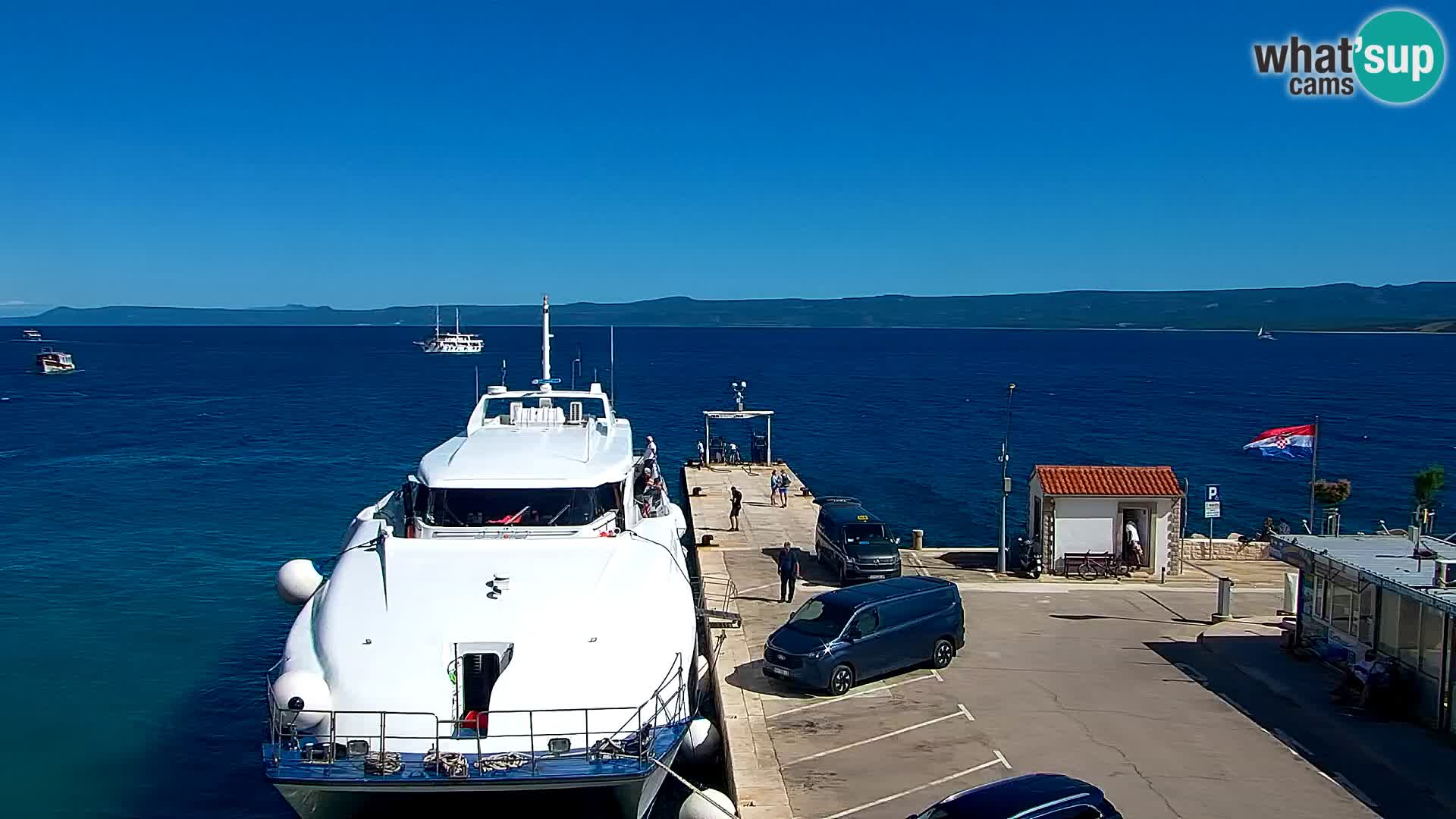 Webcam Bol Centre-Ville & Marina – Vue en direct depuis Bol, île de Brač