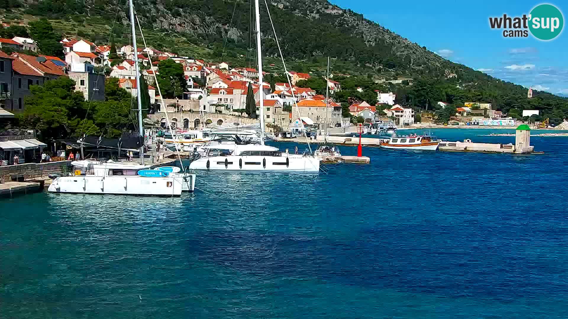 Webcam Bol Hafen & Ortszentrum – Liveblick aus Bol auf der Insel Brač