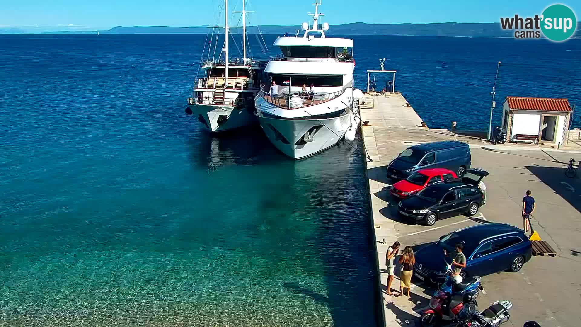 Webcam Bol centre-ville & marina – Vue en direct depuis Bol, île de Brač