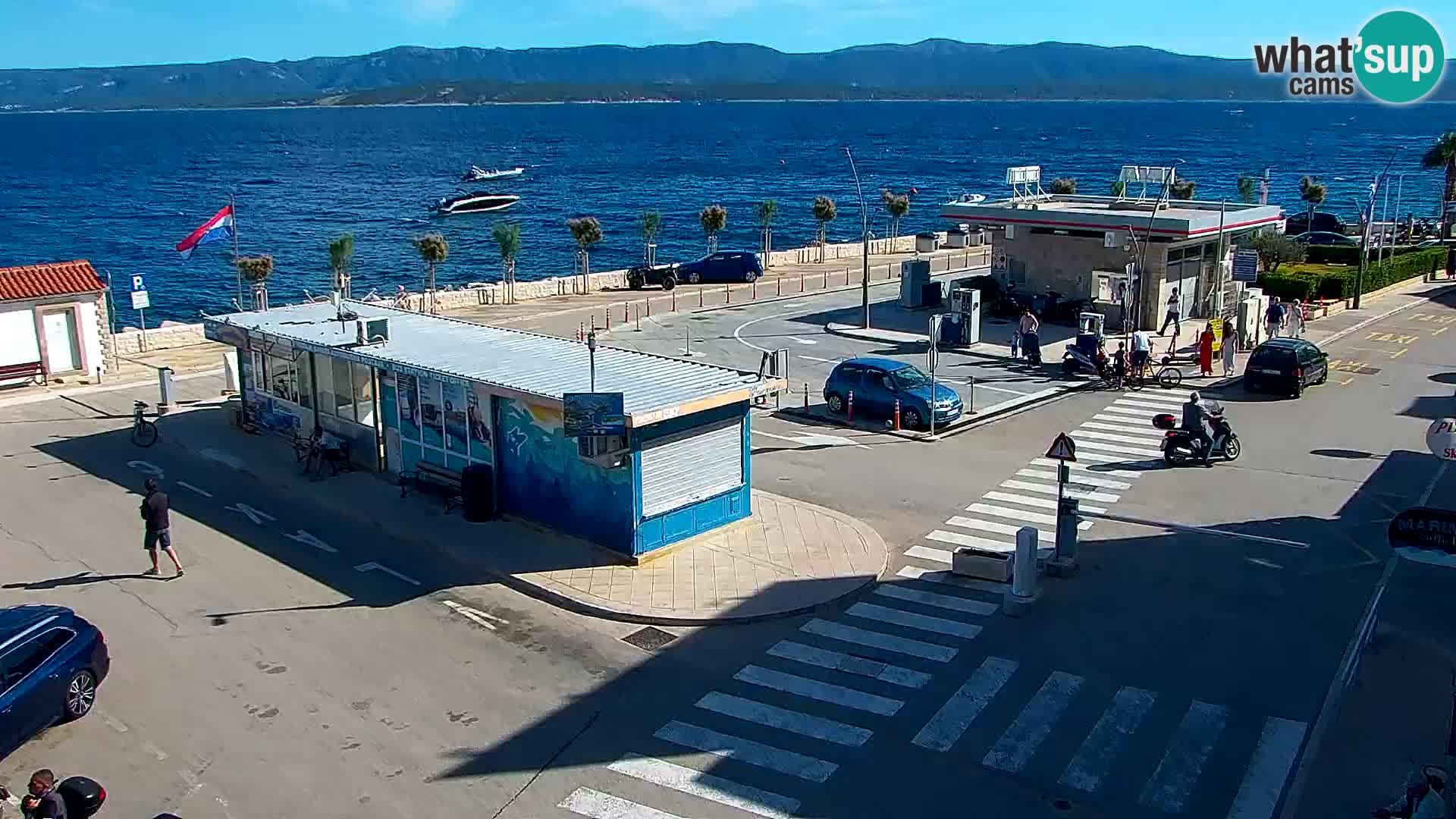 Webcam Bol centre-ville & marina – Vue en direct depuis Bol, île de Brač