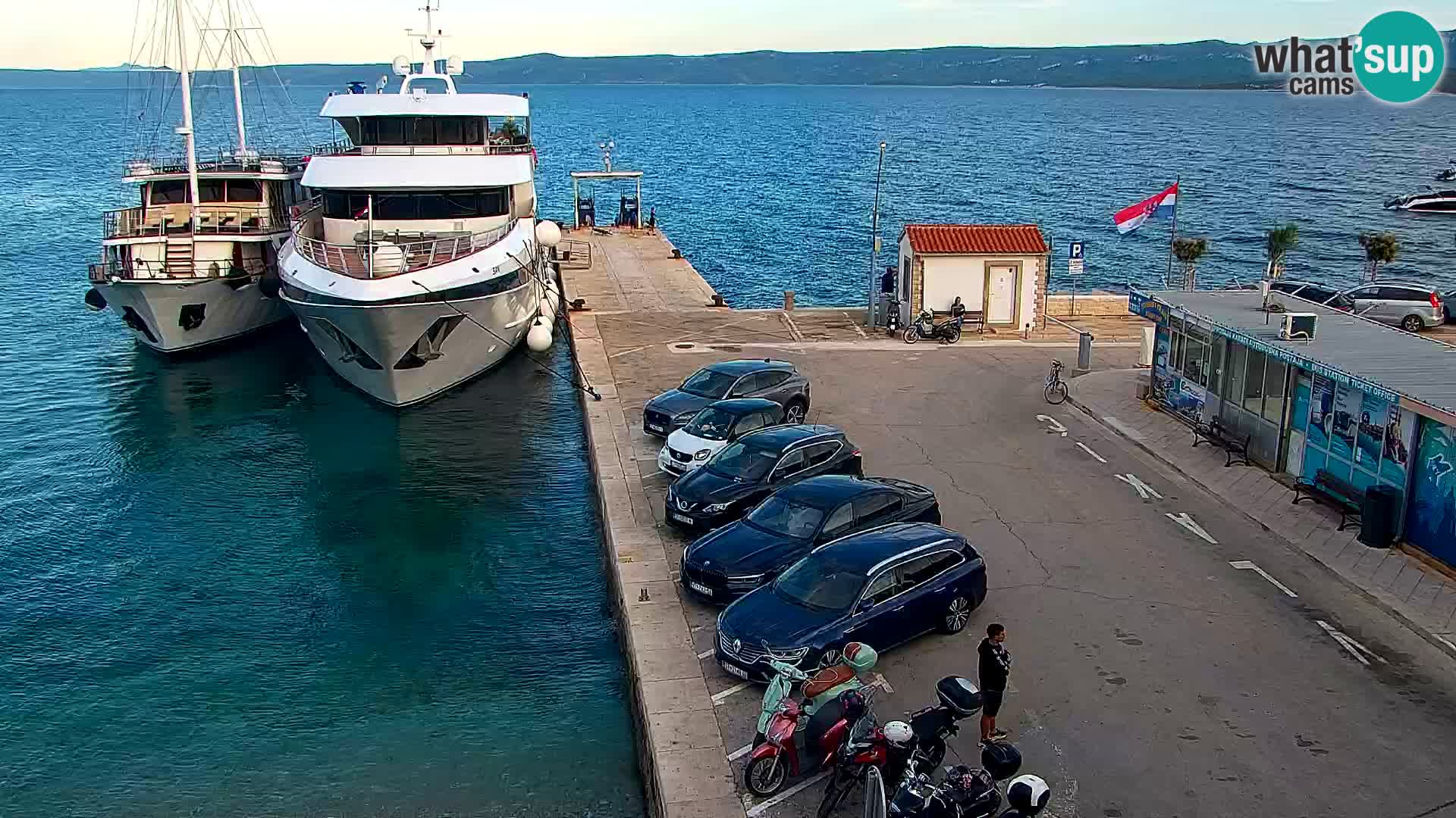 Webcam Bol centre-ville & marina – Vue en direct depuis Bol, île de Brač
