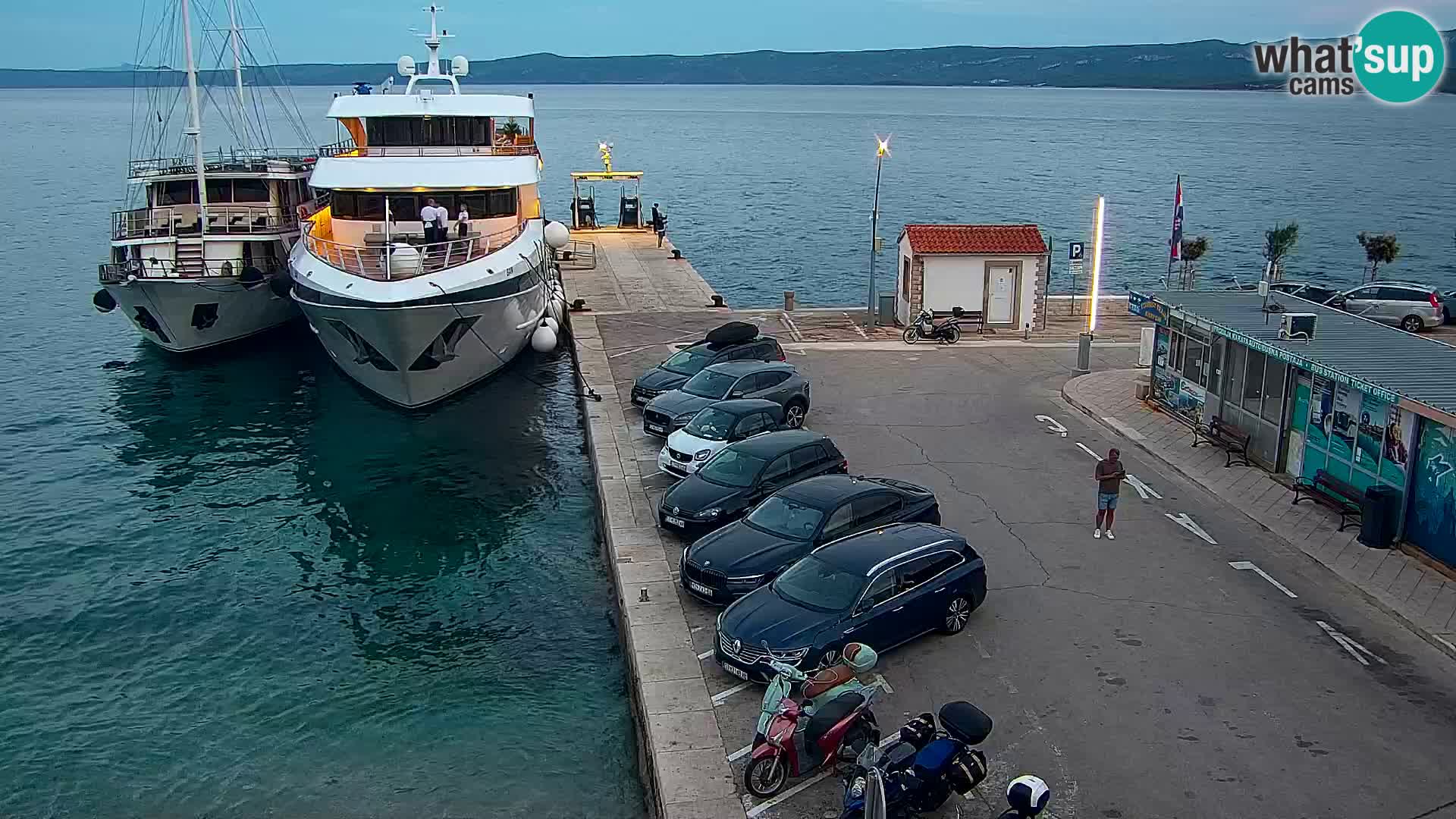 Webcam Bol centre-ville & marina – Vue en direct depuis Bol, île de Brač
