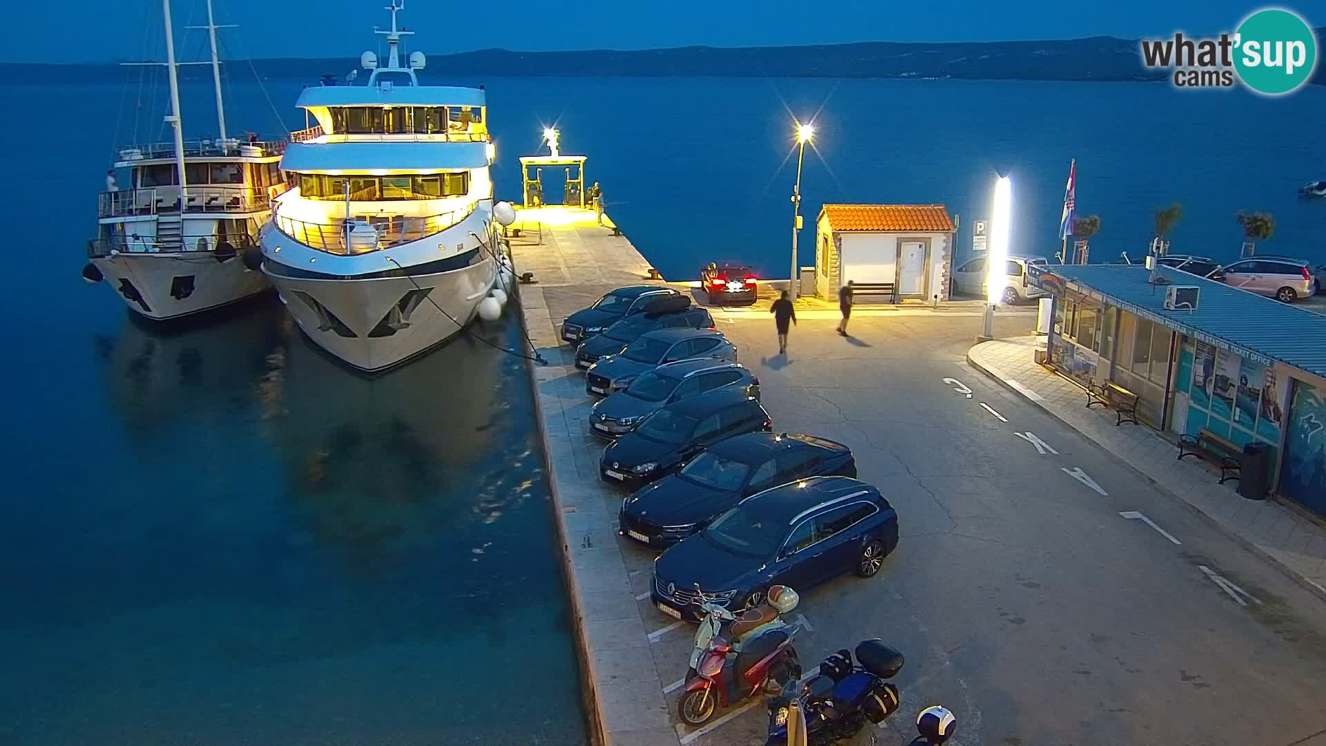 Webcam Bol centre-ville & marina – Vue en direct depuis Bol, île de Brač