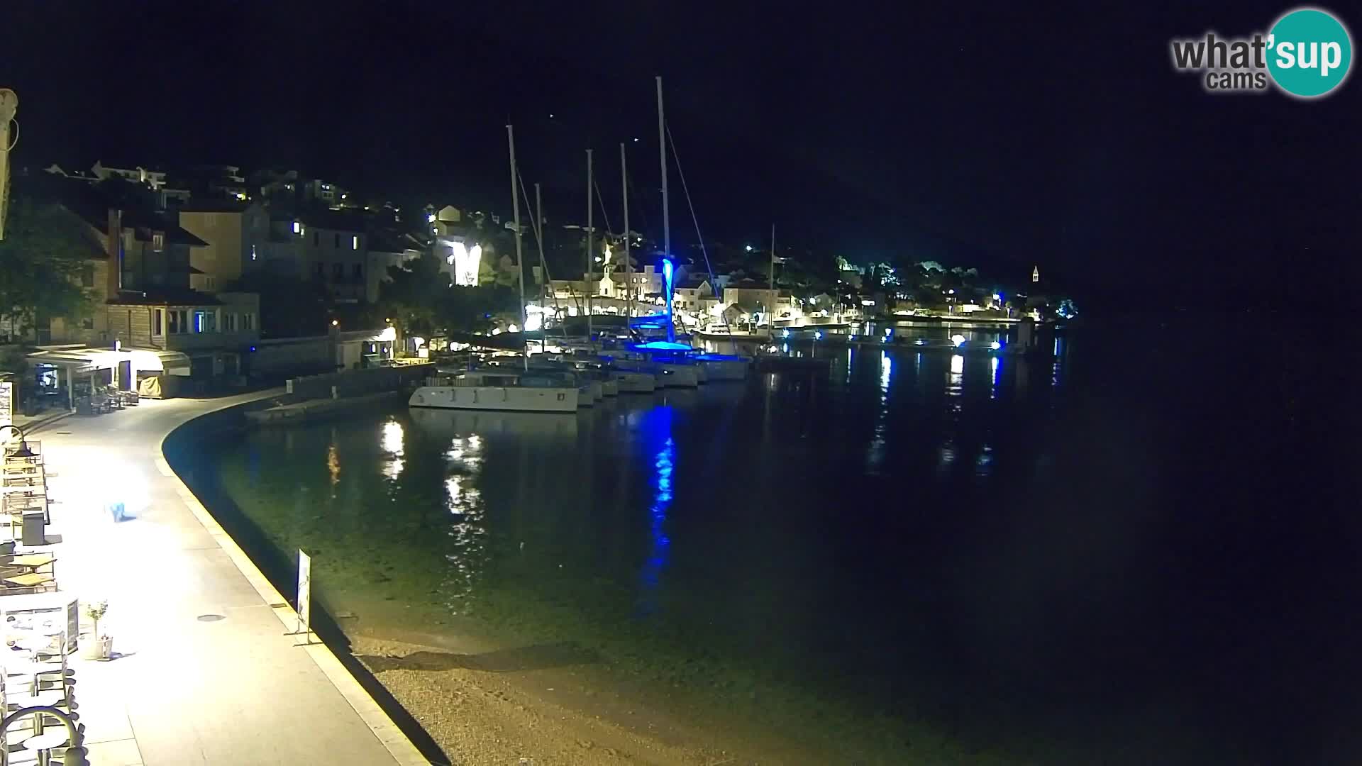 Webcam Bol centre-ville & marina – Vue en direct depuis Bol, île de Brač