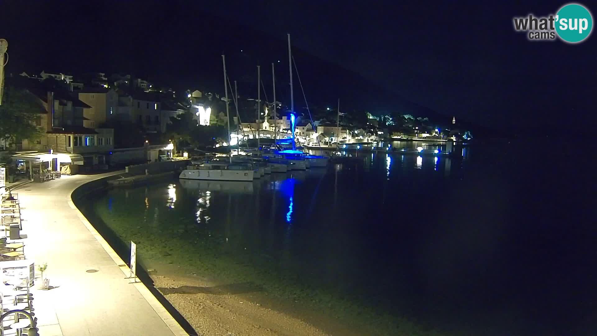 Webcam Bol Centre-Ville & Marina – Vue en direct depuis Bol, île de Brač
