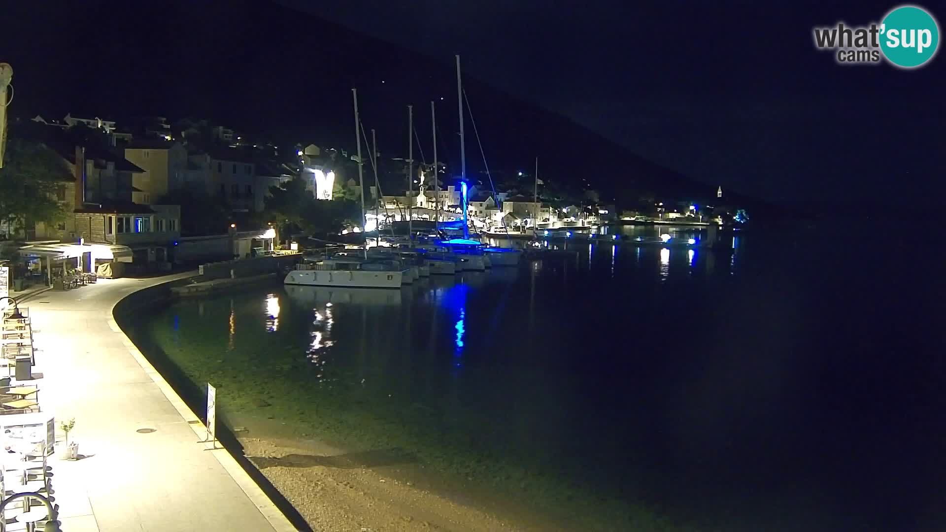 Spletna kamera Bol – Center mesta in marina v živo
