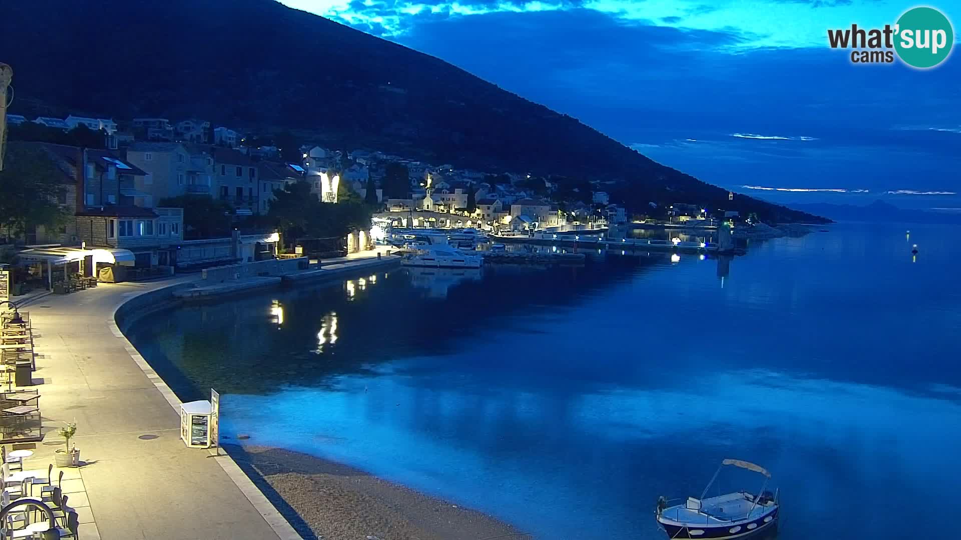 Webcam Bol Centre-Ville & Marina – Vue en direct depuis Bol, île de Brač