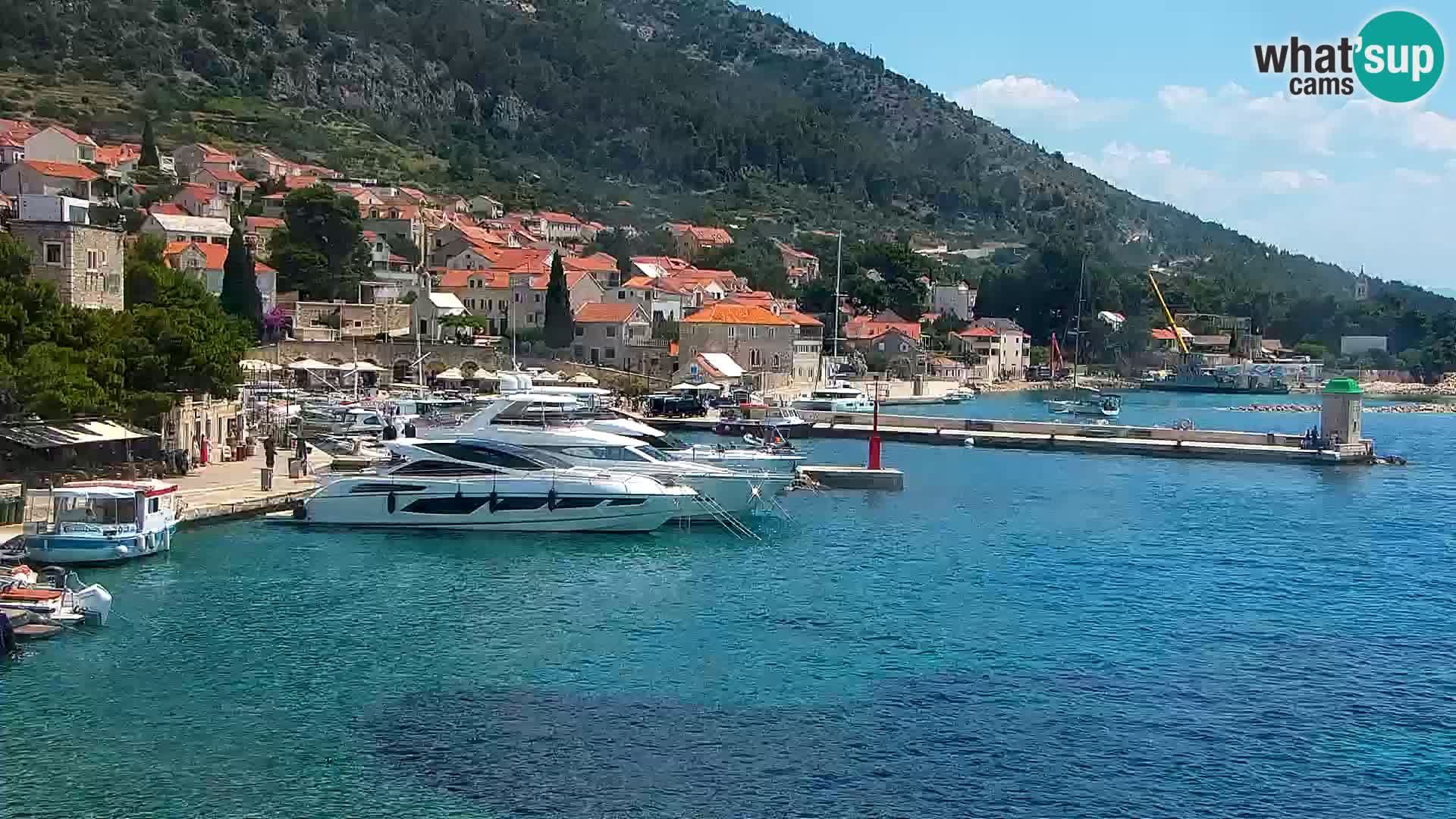 Webcam Bol Centre-Ville & Marina – Vue en direct depuis Bol, île de Brač