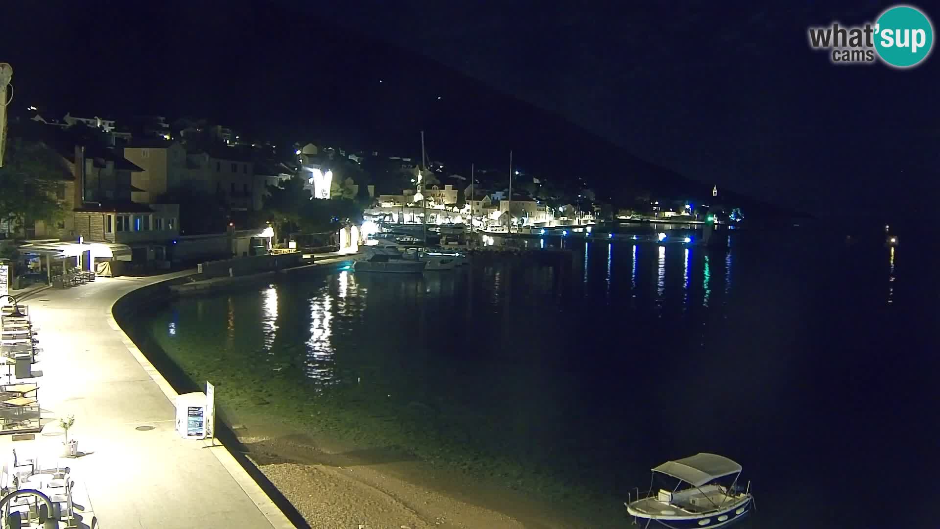 Spletna kamera Bol – Center mesta in marina v živo