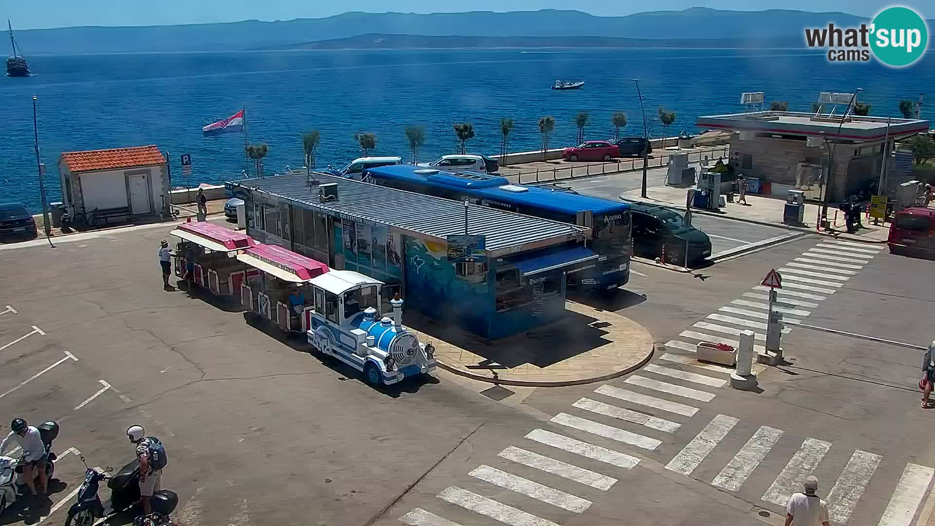 Webcam Bol Centro e Marina – Vista live dal porto di Bol