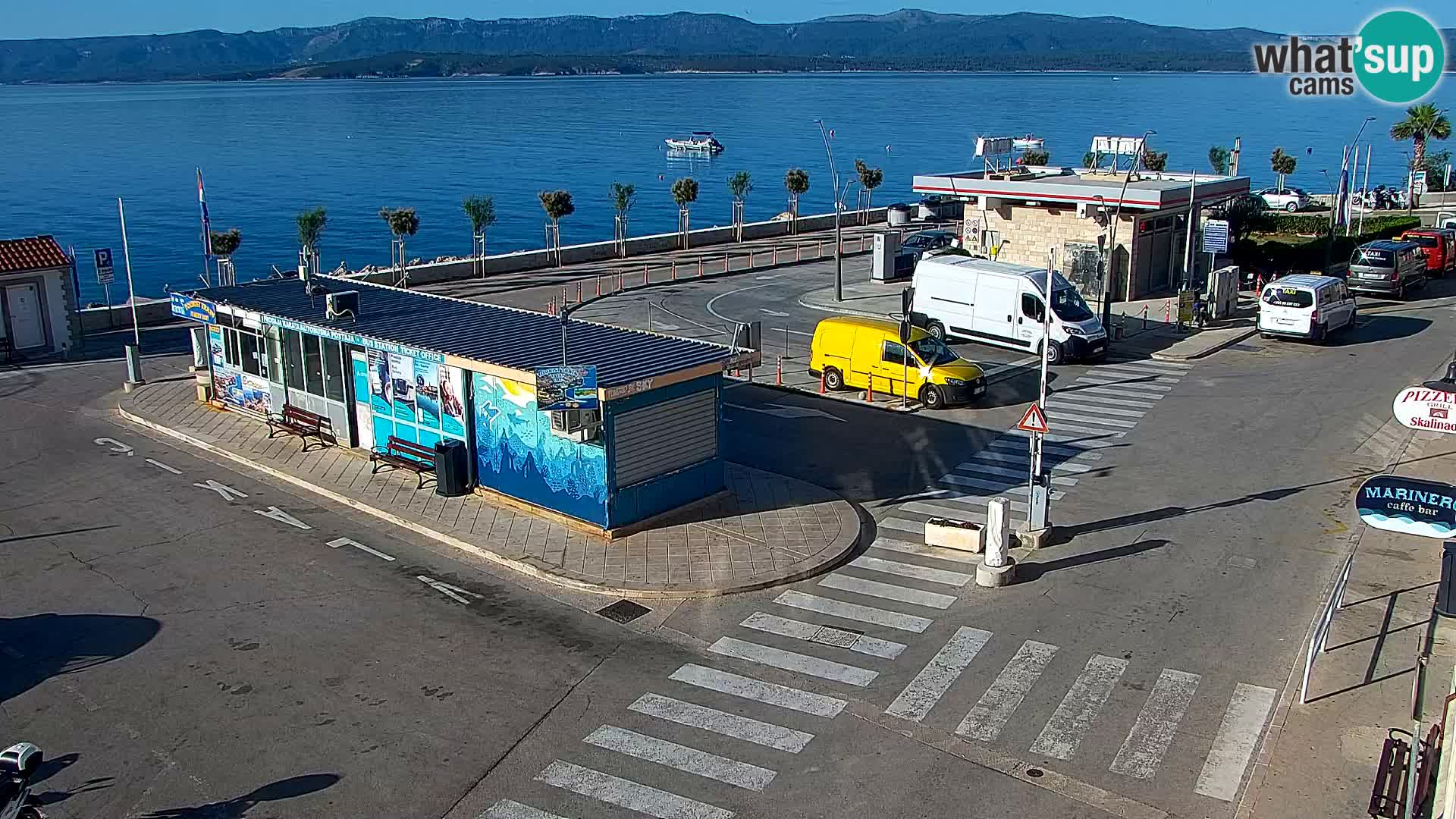 Webcam Bol Centre-Ville & Marina – Vue en direct depuis Bol, île de Brač