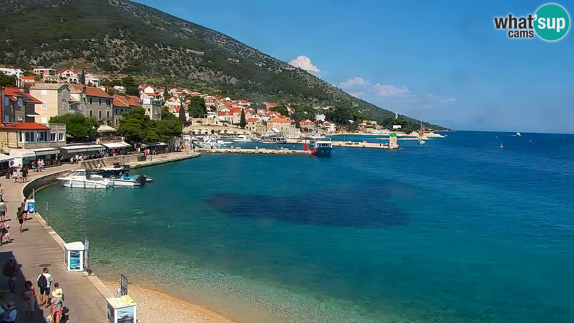Webcam Bol Hafen & Ortszentrum – Liveblick aus Bol auf der Insel Brač