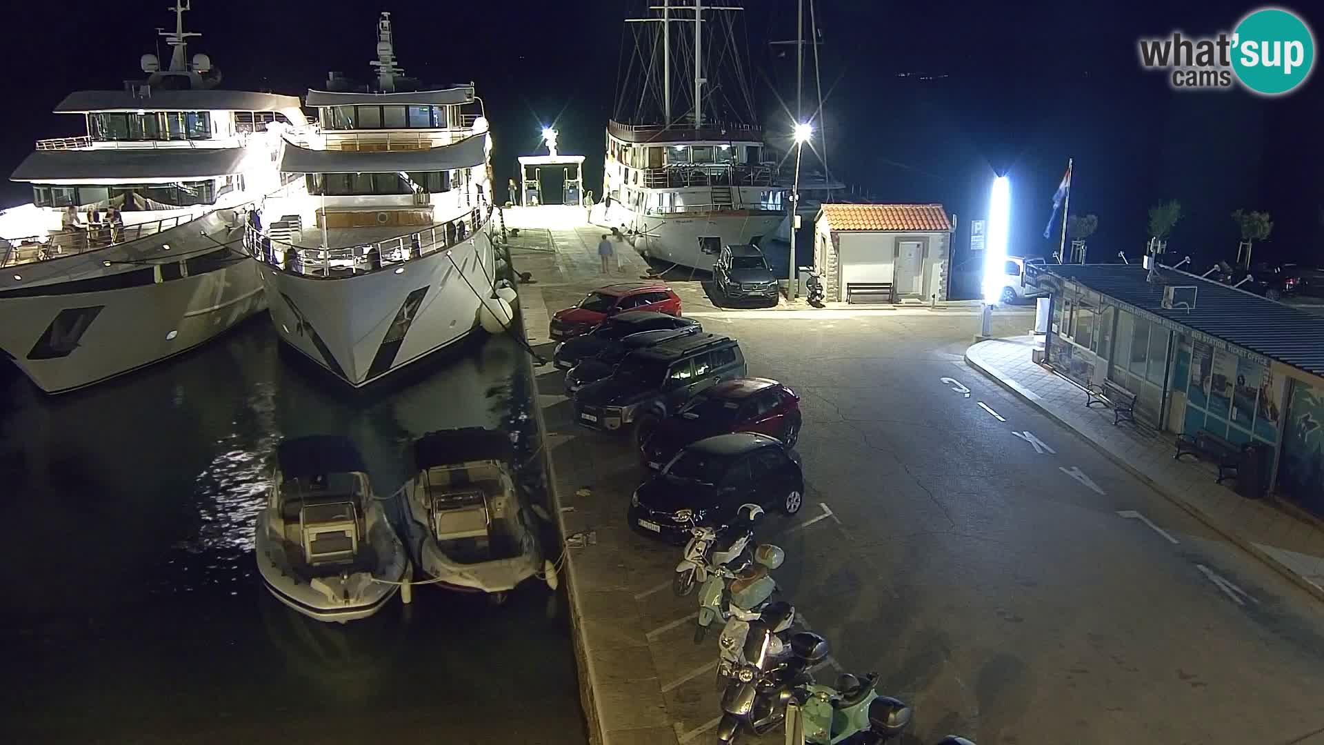 Spletna kamera Bol – Center mesta in marina v živo