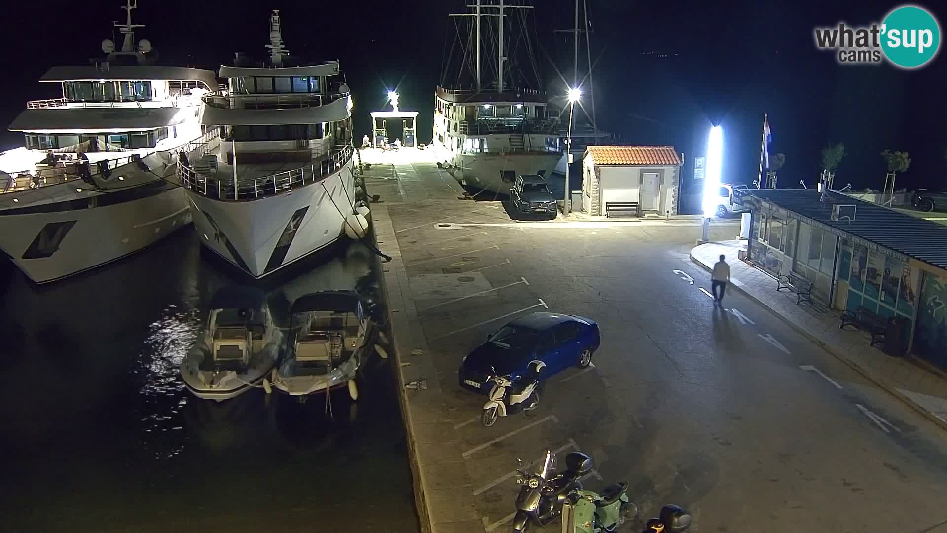 Webcam Bol centre-ville & marina – Vue en direct depuis Bol, île de Brač