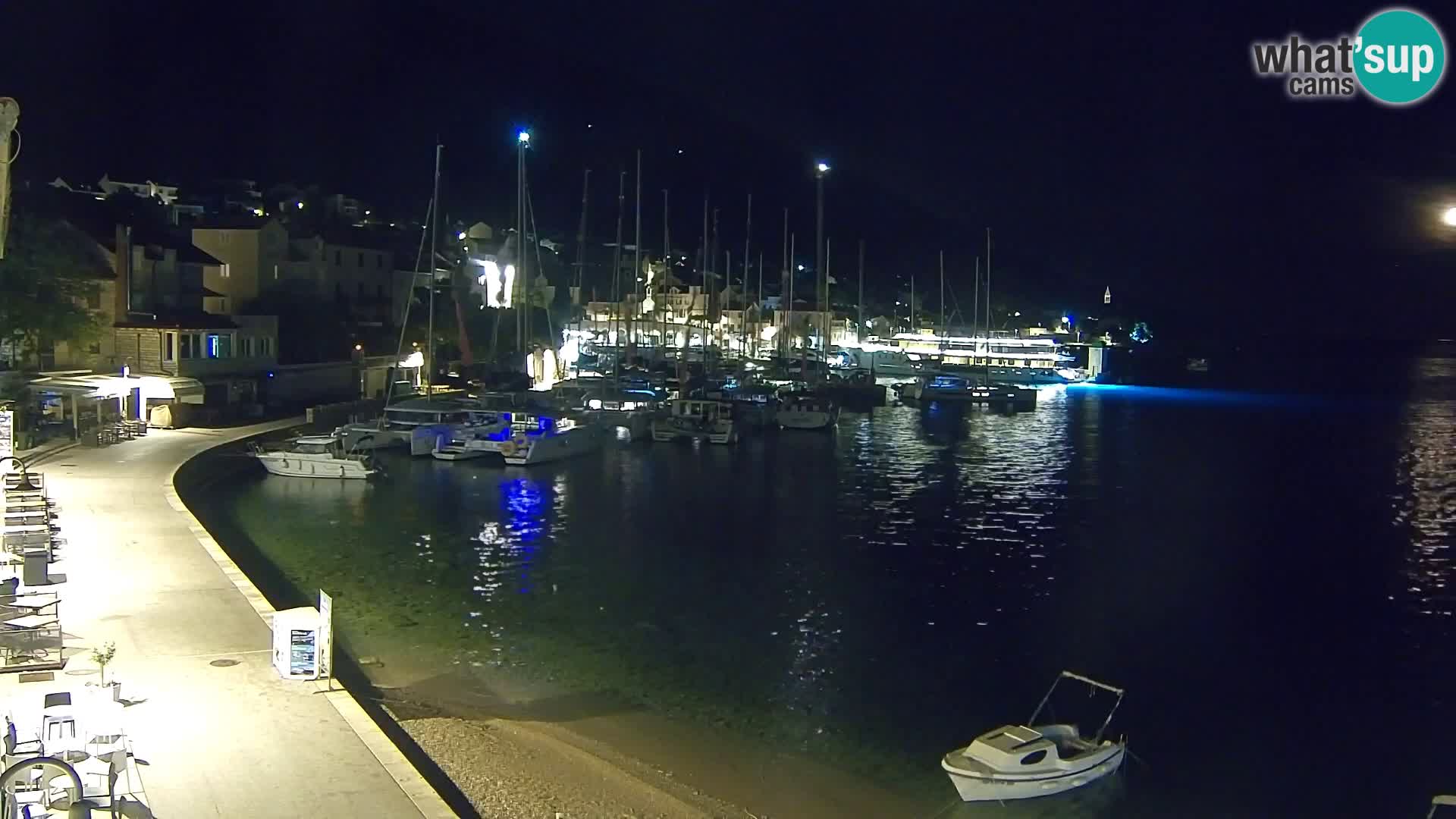 Webcam Bol Centre-Ville & Marina – Vue en direct depuis Bol, île de Brač
