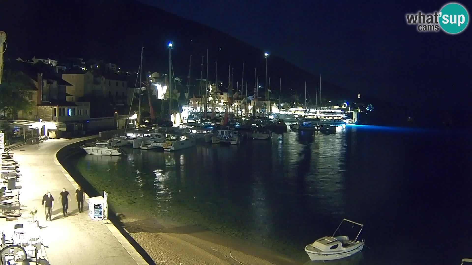 Spletna kamera Bol – Center mesta in marina v živo