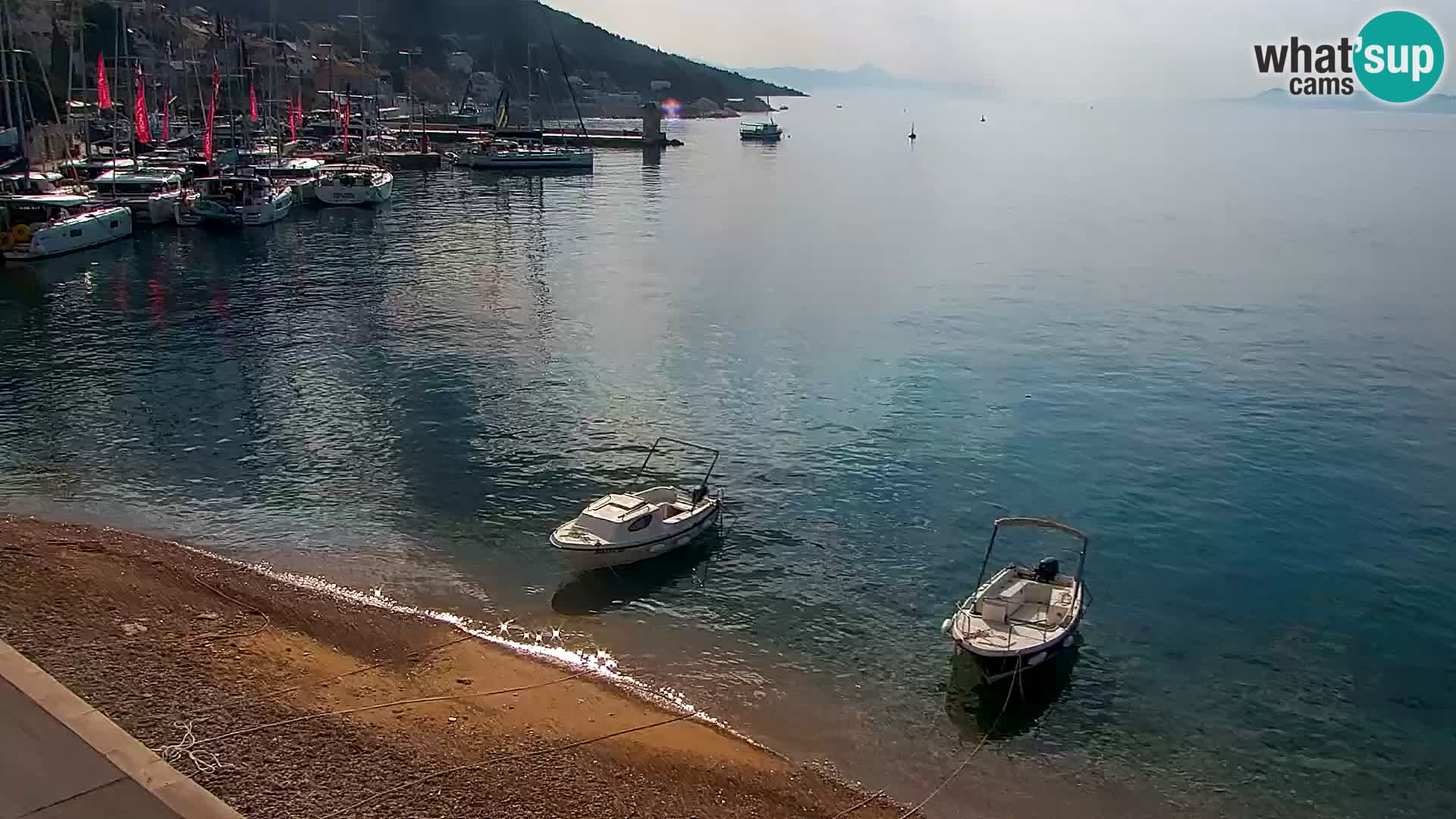 Webcam Bol Centre-Ville & Marina – Vue en direct depuis Bol, île de Brač