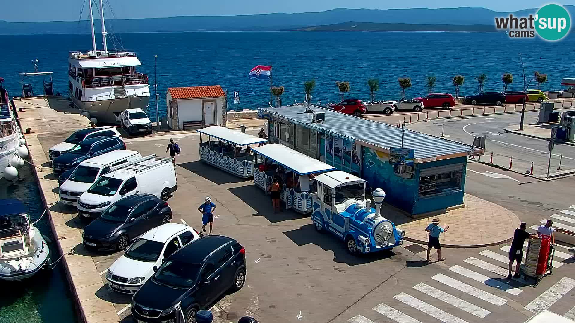 Webcam Bol Centre-Ville & Marina – Vue en direct depuis Bol, île de Brač