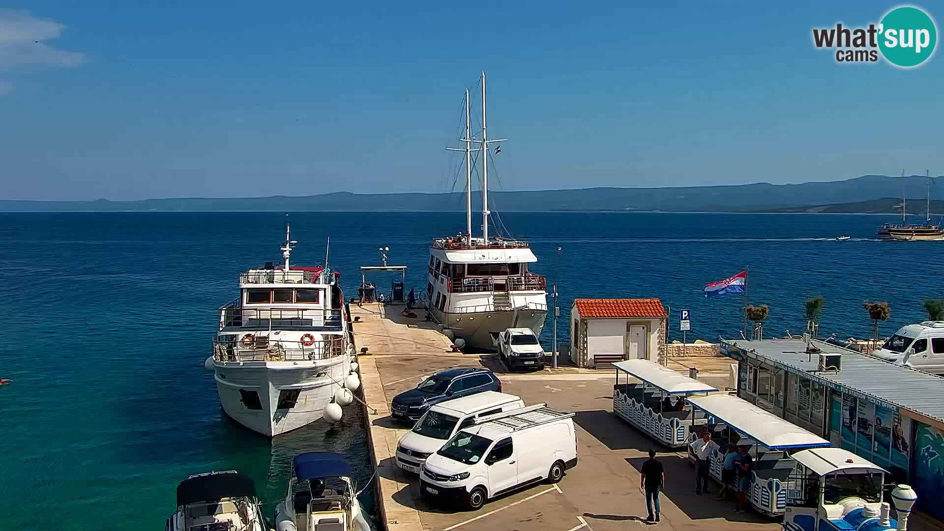 Webcam Bol Hafen & Ortszentrum – Liveblick aus Bol auf der Insel Brač