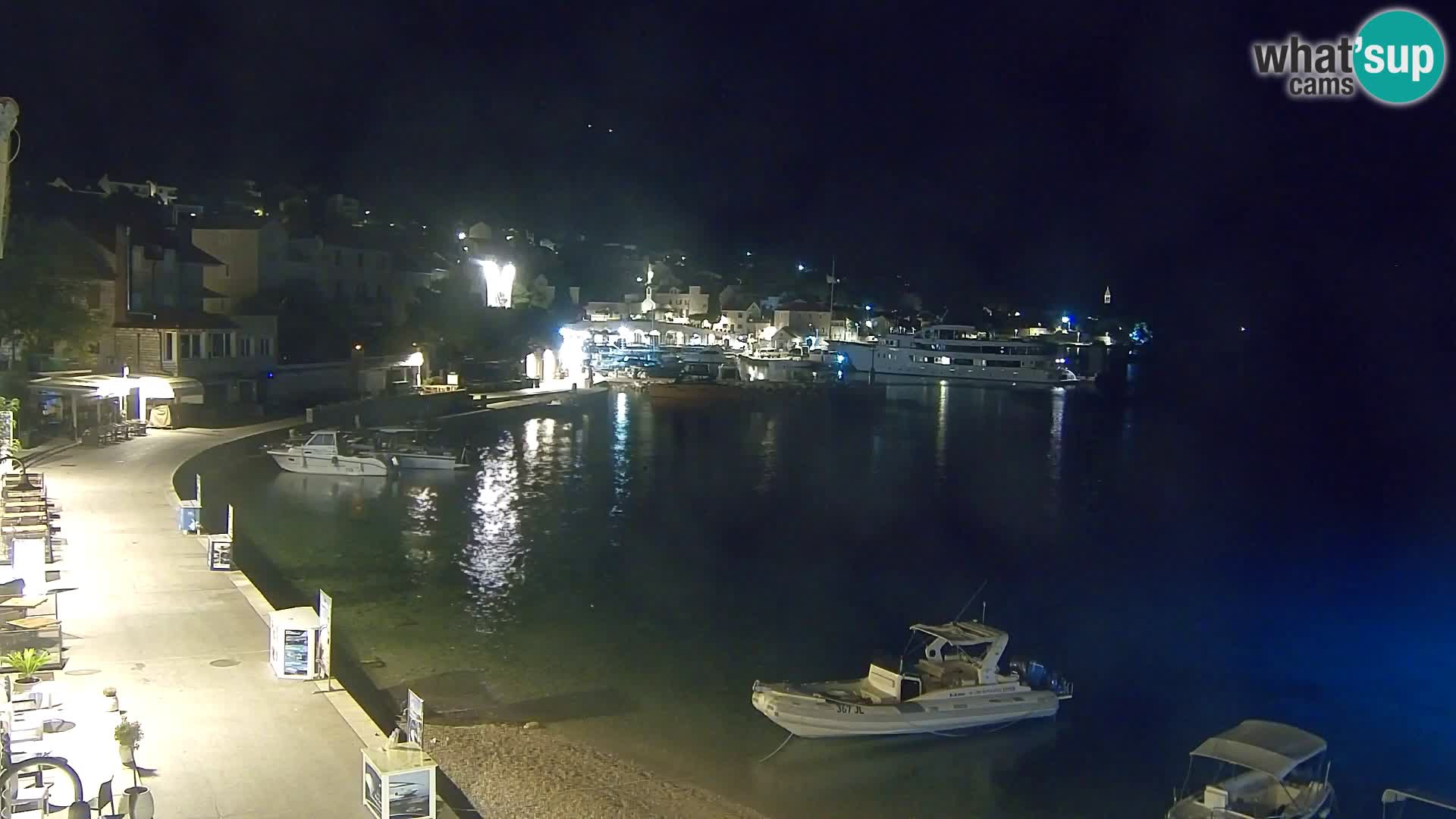 Webcam Bol centre-ville & marina – Vue en direct depuis Bol, île de Brač