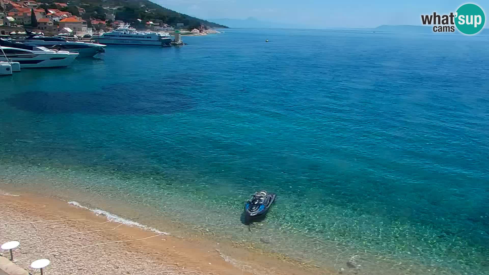 Webcam Bol centre-ville & marina – Vue en direct depuis Bol, île de Brač