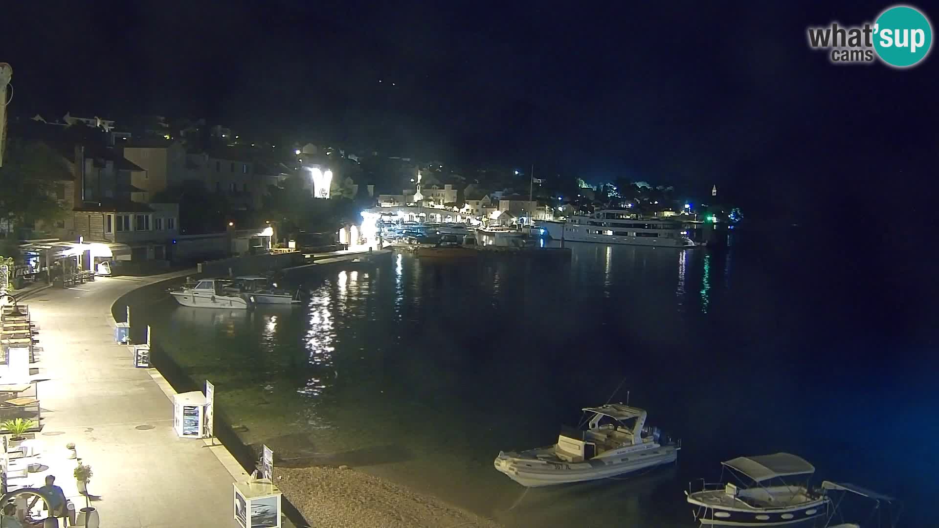 Webcam Bol Centre-Ville & Marina – Vue en direct depuis Bol, île de Brač