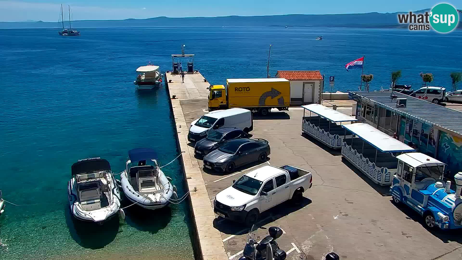 Webcam Bol Centre-Ville & Marina – Vue en direct depuis Bol, île de Brač