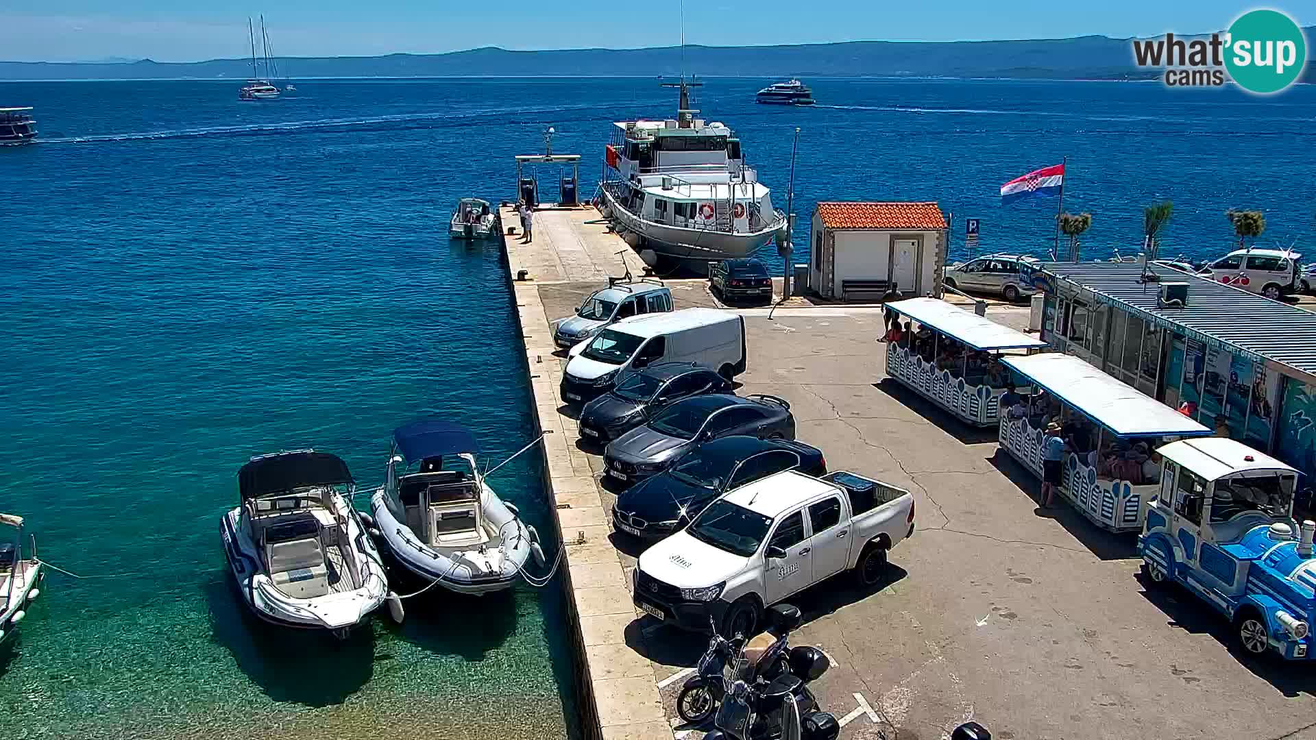 Webcam Bol centre-ville & marina – Vue en direct depuis Bol, île de Brač