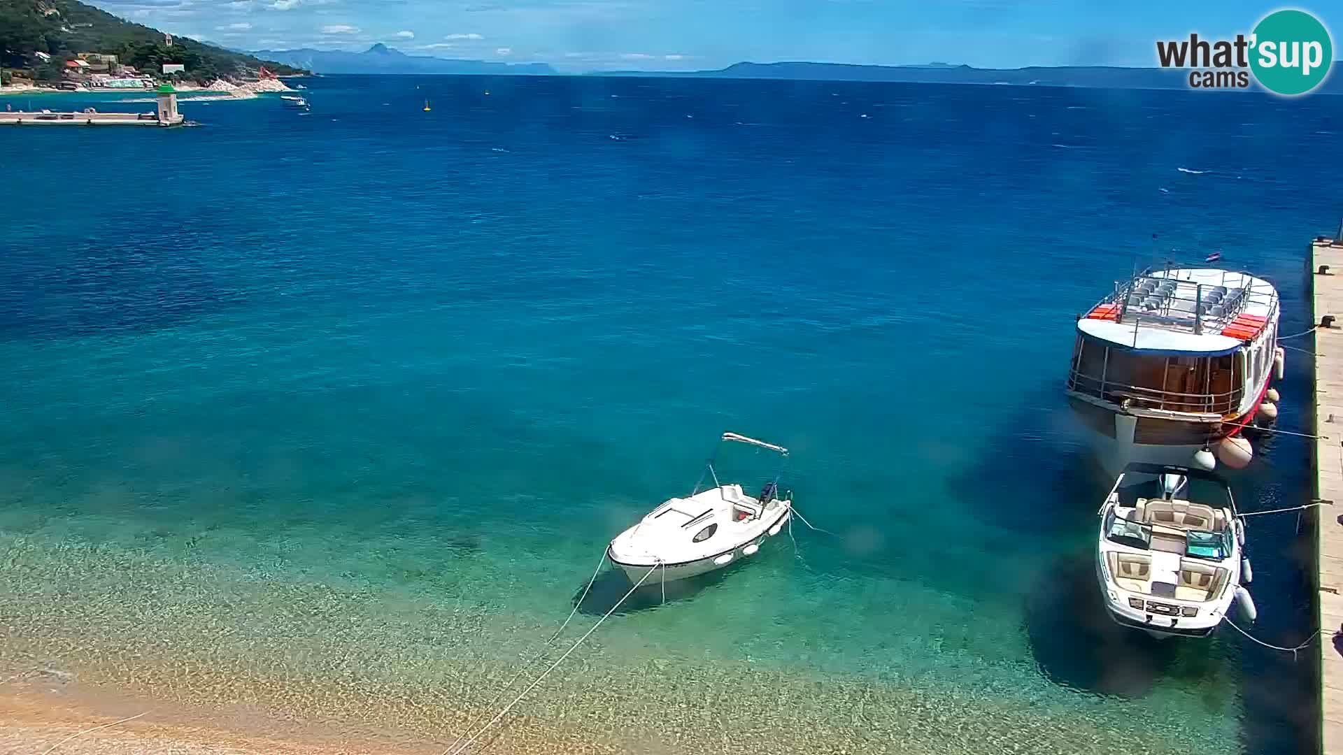 Webcam Bol centre-ville & marina – Vue en direct depuis Bol, île de Brač