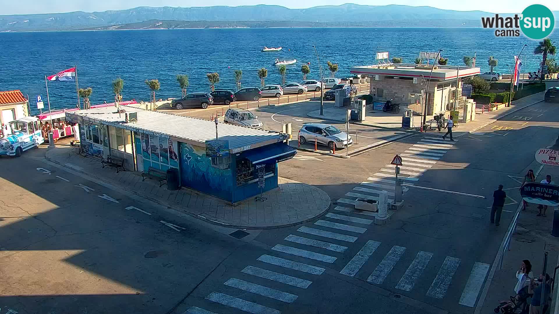 Webcam Bol centre-ville & marina – Vue en direct depuis Bol, île de Brač