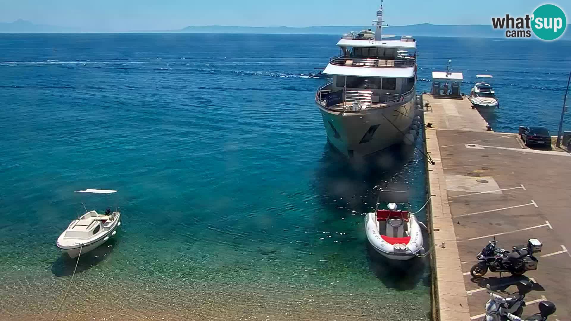 Webcam Bol Hafen & Ortszentrum – Liveblick aus Bol auf der Insel Brač