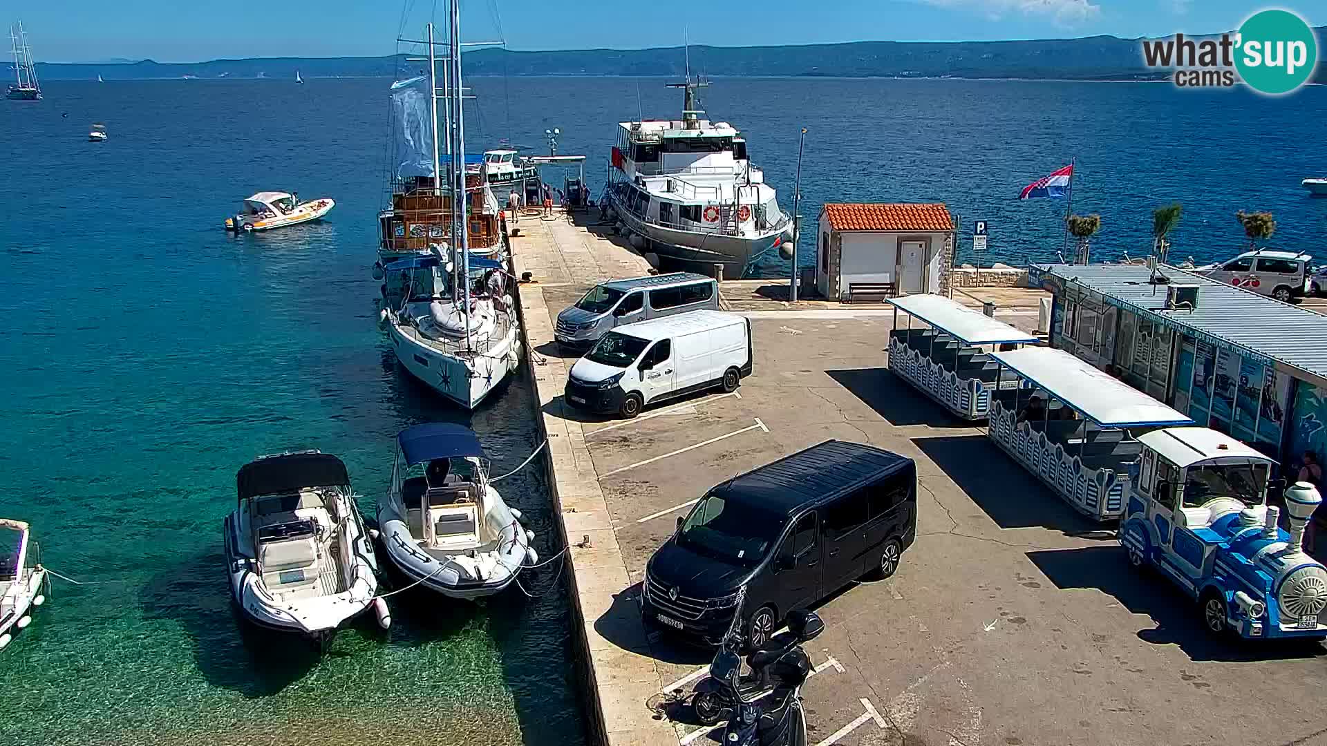 Webcam Bol Centre-Ville & Marina – Vue en direct depuis Bol, île de Brač
