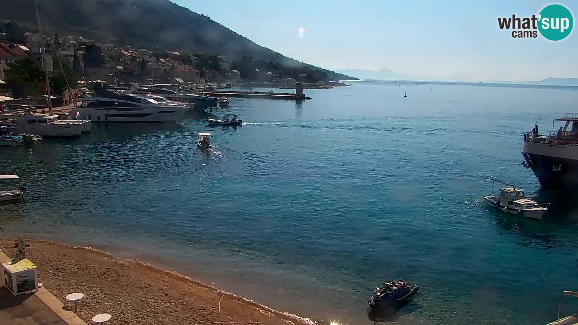 Webcam Bol centre-ville & marina – Vue en direct depuis Bol, île de Brač