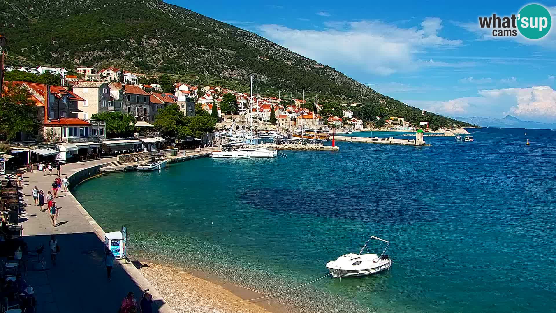 Webcam Bol centre-ville & marina – Vue en direct depuis Bol, île de Brač