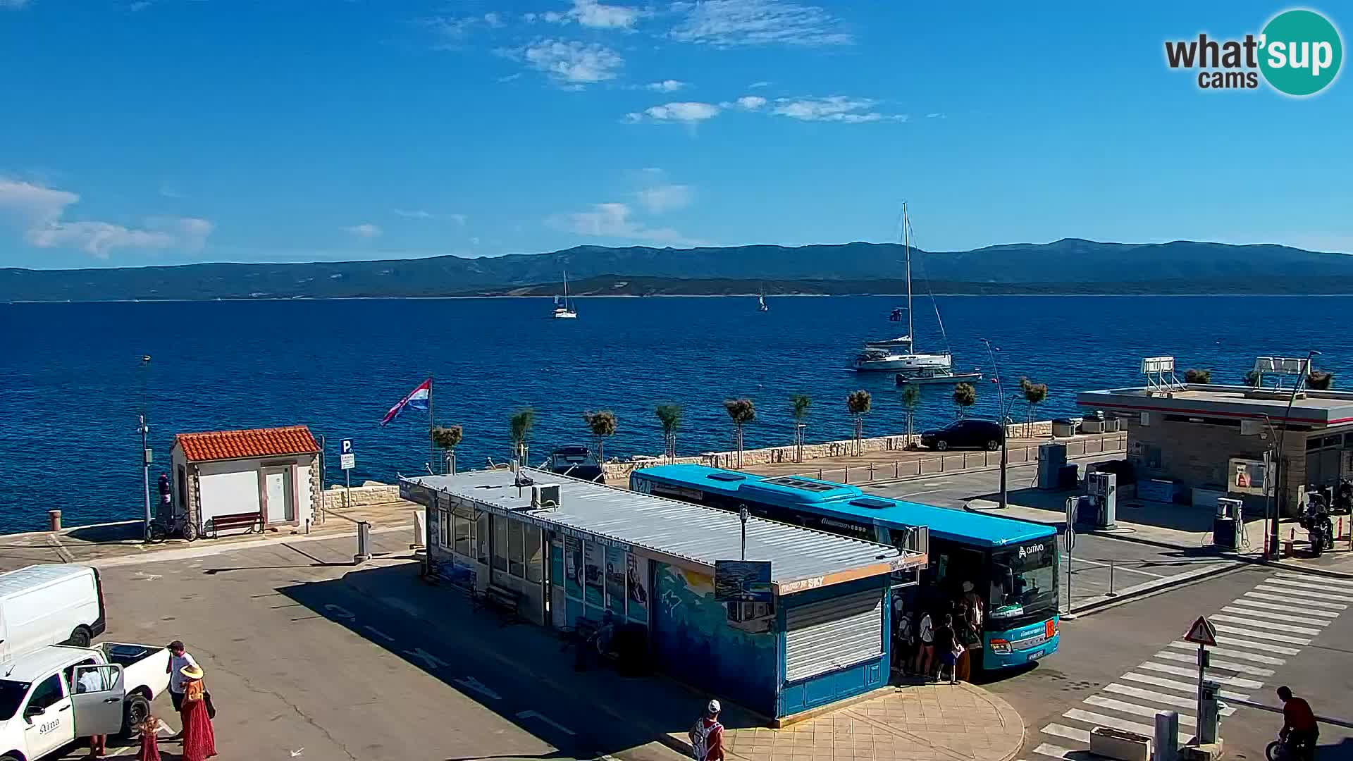 Webcam Bol Centre-Ville & Marina – Vue en direct depuis Bol, île de Brač